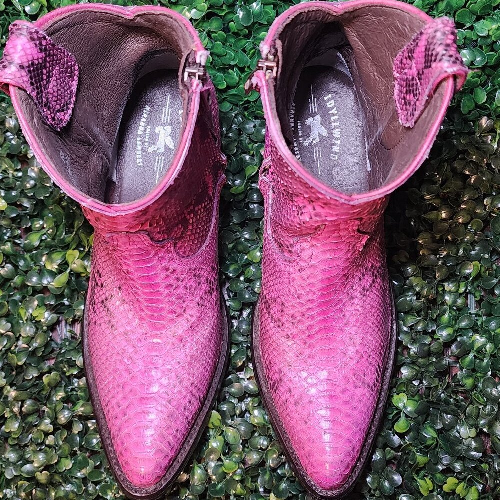 Exotic Python Western Booties - image 4